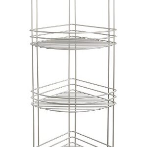 BINO 'Monaco' Rust-Resistant 4-Tier Corner Spa Tower, Nickel