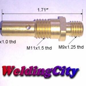 WeldingCity 5-pcs Gas Diffusers 35-50 for Lincoln Magnum and Tweco Mini/#1 100-180 Amp MIG Welding Guns