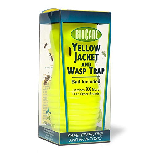 BioCare Reusable Outdoor Yellow Jacket and Wasp Trap with Bait