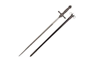 wuu jau l-896 medieval sword with scabbard, 35"