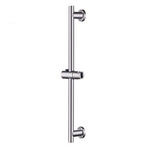 kes shower slide bar for bathroom with adjustable handheld shower holder wall mount, brushed sus 304 stainless steel, f204-2