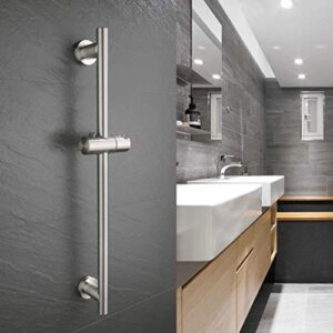 KES Shower Slide Bar for Bathroom with Adjustable Handheld Shower Holder Wall Mount, Brushed SUS 304 Stainless Steel, F204-2