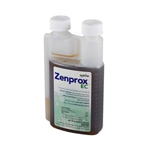 zenprox ec insecticide (16 oz pt) ants, bed bugs, carpet beetles, cockroaches, confused flour beetles, centipedes, crickets, darkling beetles, dermestids, earwigs, firebrats, flies, fleas, fruit flies, gnats, indian meal moths, lesser grain borers, millip