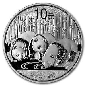 2013 China 1 oz Silver Panda Coin 10 YUAN Brilliant Uncirculated