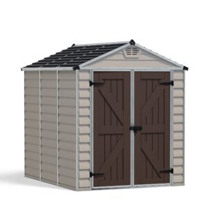 Palram - Canopia SkyLight 6' x 8' Storage Shed - Tan