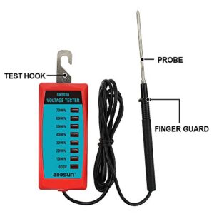 ALLOSUN GK503B NEON Electric Fence Voltage Tester Max 7 kV, Red