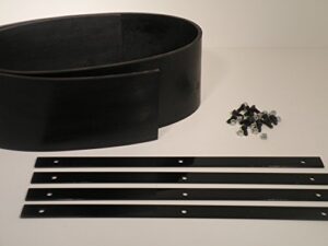 universal heavy duty rubber snow deflector kit up to 8-10 ft. straight plow