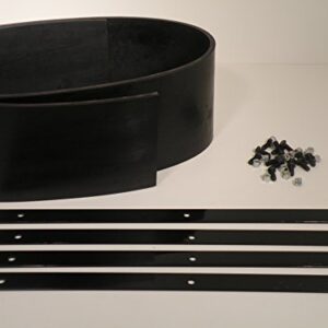 Universal Heavy Duty Rubber Snow Deflector Kit up to 8-10 Ft. Straight Plow