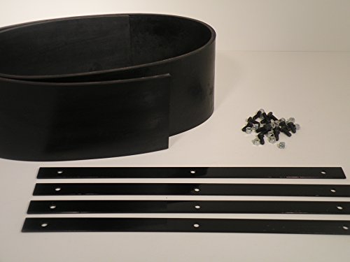 Universal Heavy Duty Rubber Snow Deflector Kit up to 8-10 Ft. Straight Plow