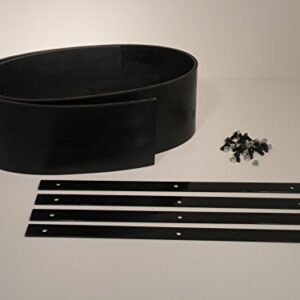 Universal Heavy Duty Rubber Snow Deflector Kit up to 8-10 Ft. Straight Plow