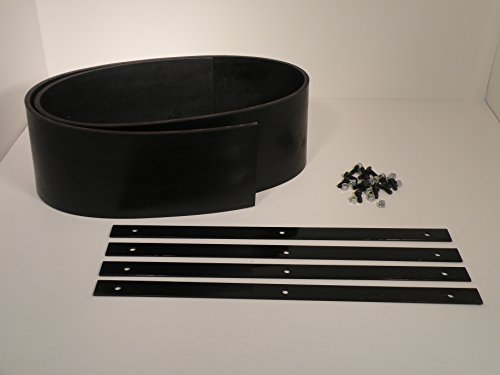 Universal Heavy Duty Rubber Snow Deflector Kit up to 8-10 Ft. Straight Plow