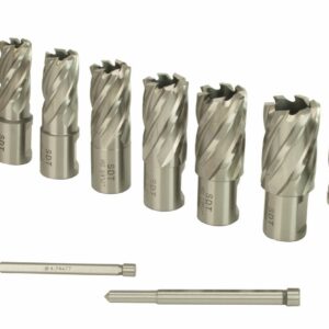 Steel Dragon Tools 13pc. High Speed Steel HSS Annular Cutter Kit 1" Depth and 7/16 in. to 1-1/16 in.