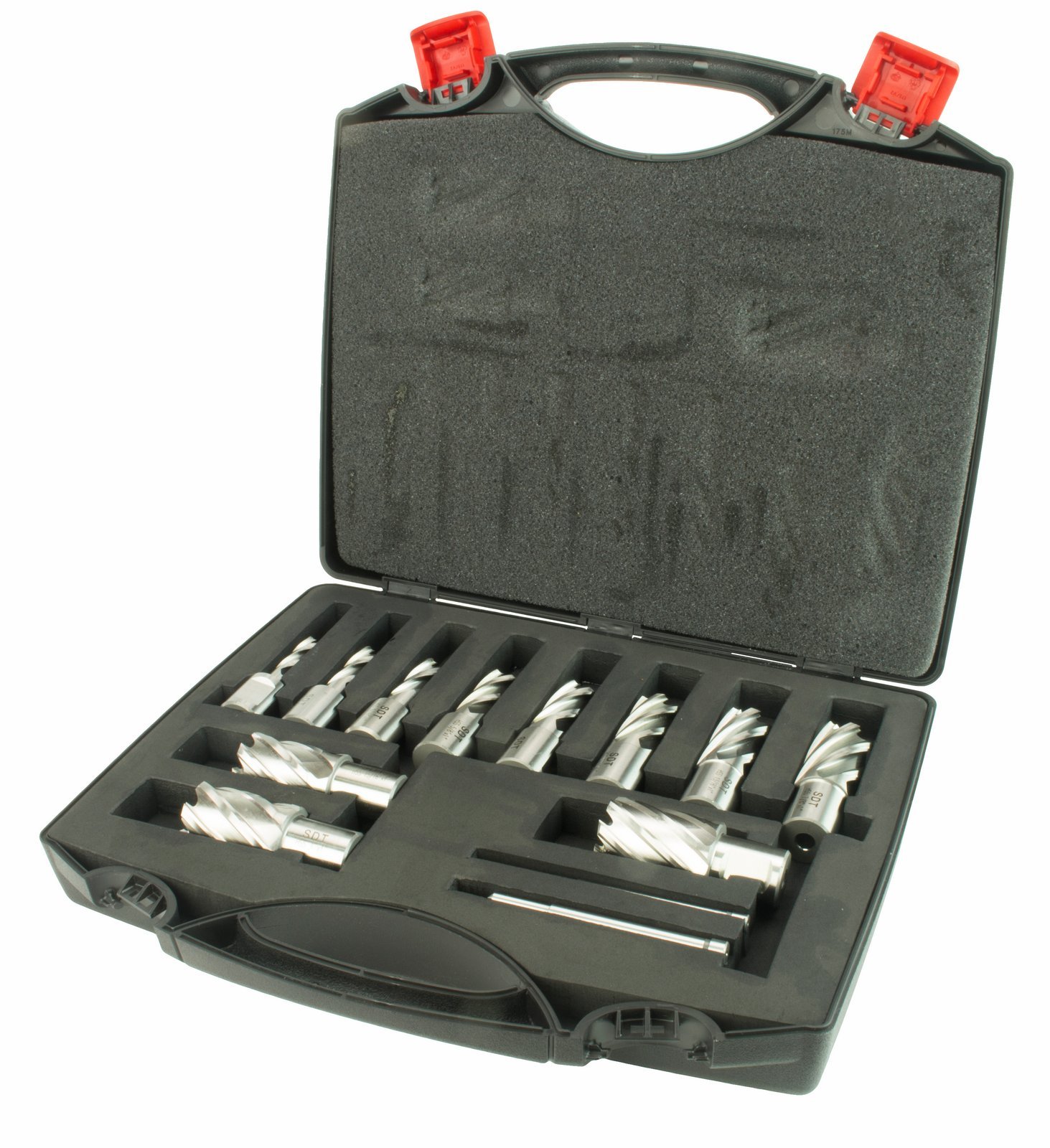 Steel Dragon Tools 13pc. High Speed Steel HSS Annular Cutter Kit 1" Depth and 7/16 in. to 1-1/16 in.