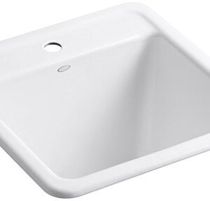 KOHLER 19022-1-0 Park Falls Utility Sink, 22" X 14" X 11", White