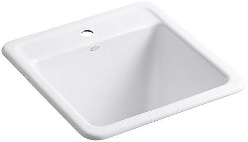 KOHLER 19022-1-0 Park Falls Utility Sink, 22" X 14" X 11", White