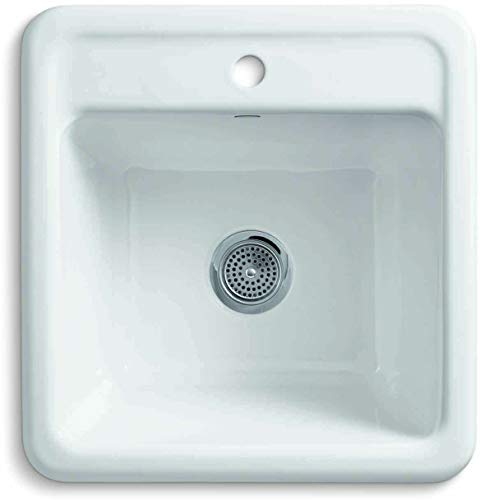 KOHLER 19022-1-0 Park Falls Utility Sink, 22" X 14" X 11", White