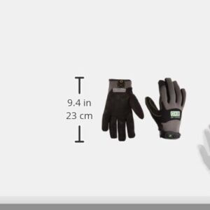 Ironclad EXO Pro Water Resistant; Work Gloves, (1 Pair), EXO2-MWR-04-L, Black/Grey