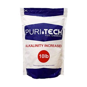 puri tech pool chemicals 10 lb total alkalinity increaser plus for swimming pools increases total alkalinity preventing cloudiness and scaling