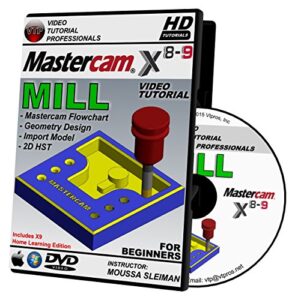 mastercam x8-x9 mill 3-axis beginner's edition video tutorial hd dvd