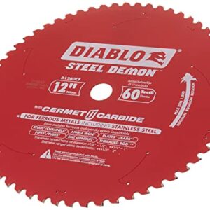 Diablo D1260CF 12-inch Steel Demon 60T Cermet II Carbide Ferrous Metal Saw Blade