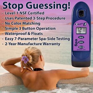 eXact 486202 Spa EZ Photometer - Clamshel - 6-Tests Each | | Detects Alkalinity, Bromine, Calcium, Chlorine, and pH | USA Quality