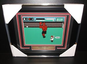 iron mike tyson 8x10 photo framed punch-out nintendo 1987