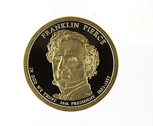 2010 S Presidential Golden Dollar FRANKLIN PIERCE PROOF Coin