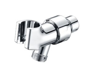 purelux adjustable hand shower arm mount with brass swivel ball connector, chrome showerhead holder