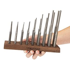 TEKTON Punch Set with Walnut Block (18-Piece) | 66564