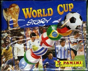 vintage 1990 panini world cup huge 50 pack sticker box! look for soccer legends including pele,maradona and many more