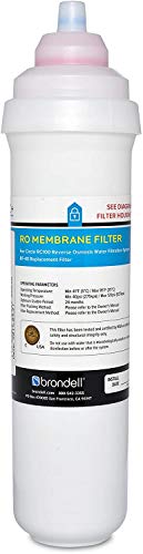 Brondell RF-40 Membrane Water Filter Replacement for Circle Under Sink Reverse Osmosis Filtration System, Lasts 6 Months