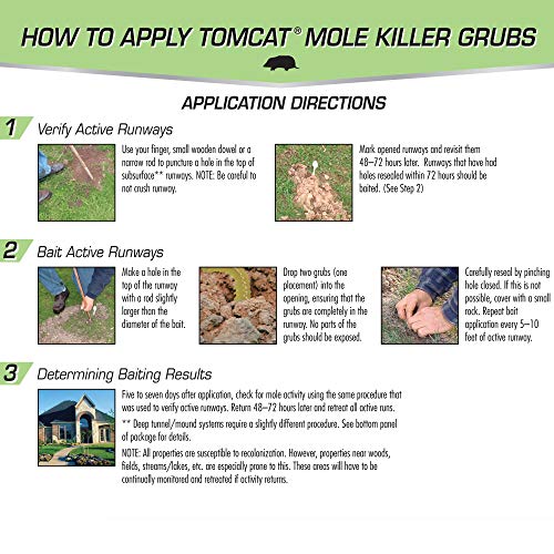 Tomcat Mole Killer Grubs, 8 Pack