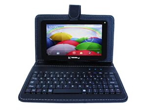 linsay 7" 2gb ram 32gb android 12 tablet with black keyboard