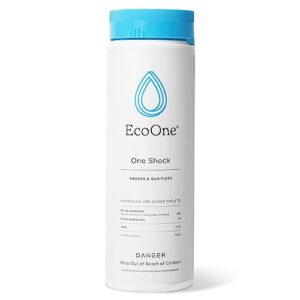 ecoone one shock, chlorine shock & sanitizer combo, 64 tablets, 2 lbs