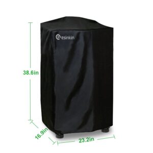 Esinkin 40-Inch Waterproof Electric Smoker Cover for Masterbuilt 40 Inch Electric Smoker, Durable and Conveninet, Black