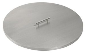 american fireglass cv-rsp-25 stainless steel cover for 25 inch diameter drop-in fire pit pan