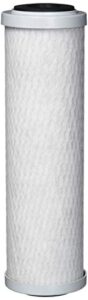pentair pentek scbc-10 carbon water filter, 10-inch, under sink silver-impregnated carbon block replacement cartridge, 10" x 2.5", 0.5 micron, white