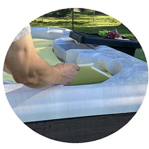 Protect Your Cover and Save on Energy Bills with Outdoor Innovations Hot Tub Thermal Cover - Durable, Insulating Spa Blanket with Closed Cell Foam and Chemical Protection (7'x6'x3/8",)