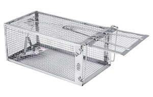 ab traps quality live animal humane trap catch and release rats mouse mice rodents cage - voles squirrel and similar sized pets safe and effective | size small
