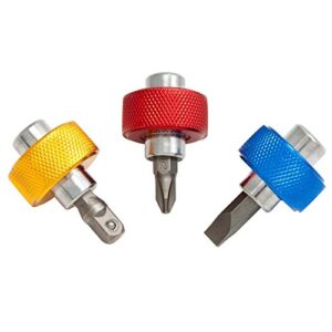 Titan 11218 3-Piece 1/4-Inch Drive Finger Grip Drivers, Mini Bit Driver Set