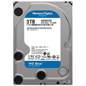 Western Digital 3TB WD Blue PC Internal Hard Drive HDD - 5400 RPM, SATA 6 Gb/s, 64 MB Cache, 3.5" - WD30EZRZ