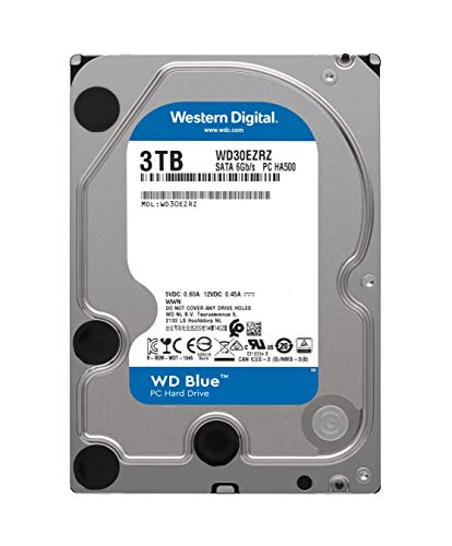 Western Digital 3TB WD Blue PC Internal Hard Drive HDD - 5400 RPM, SATA 6 Gb/s, 64 MB Cache, 3.5" - WD30EZRZ