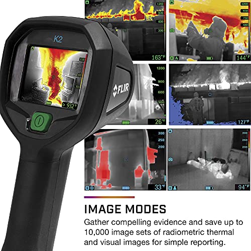 FLIR K2 Compact Thermal Imaging Camera with MSX, Multi-Spectral Dynamic Imaging, Operability in Temperatures Up to 500°F, for Firefighters