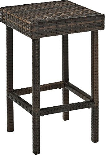 Crosley Furniture Palm Harbor Outdoor Wicker 24-inch Stools - Brown (Set of 2)