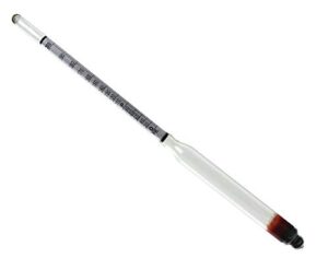 hydrometer - alcohol, 0 - 200 proof and tralle