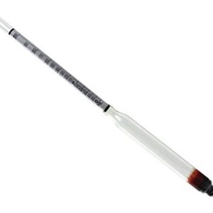 HYDROMETER - ALCOHOL, 0 - 200 PROOF and Tralle