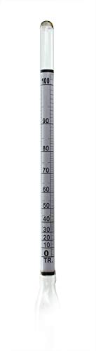 HYDROMETER - ALCOHOL, 0 - 200 PROOF and Tralle