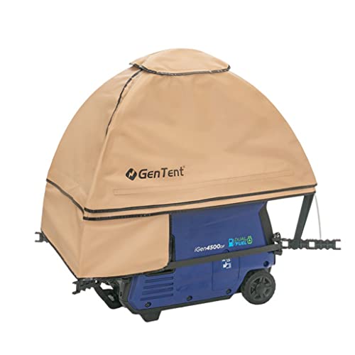 GenTent Generator Running Cover - Inverter Kit (Standard, Tan) - for Fully Encased Inverter Generators