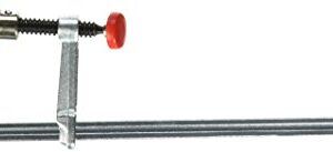 BESSEY GTR30B6 All Steel Table Clamp with 11 13/16" Capacity x 2 5/16" Throat Depth & 400 lb Clamping Force, Red/Silver