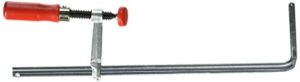 bessey gtr30b6 all steel table clamp with 11 13/16" capacity x 2 5/16" throat depth & 400 lb clamping force, red/silver